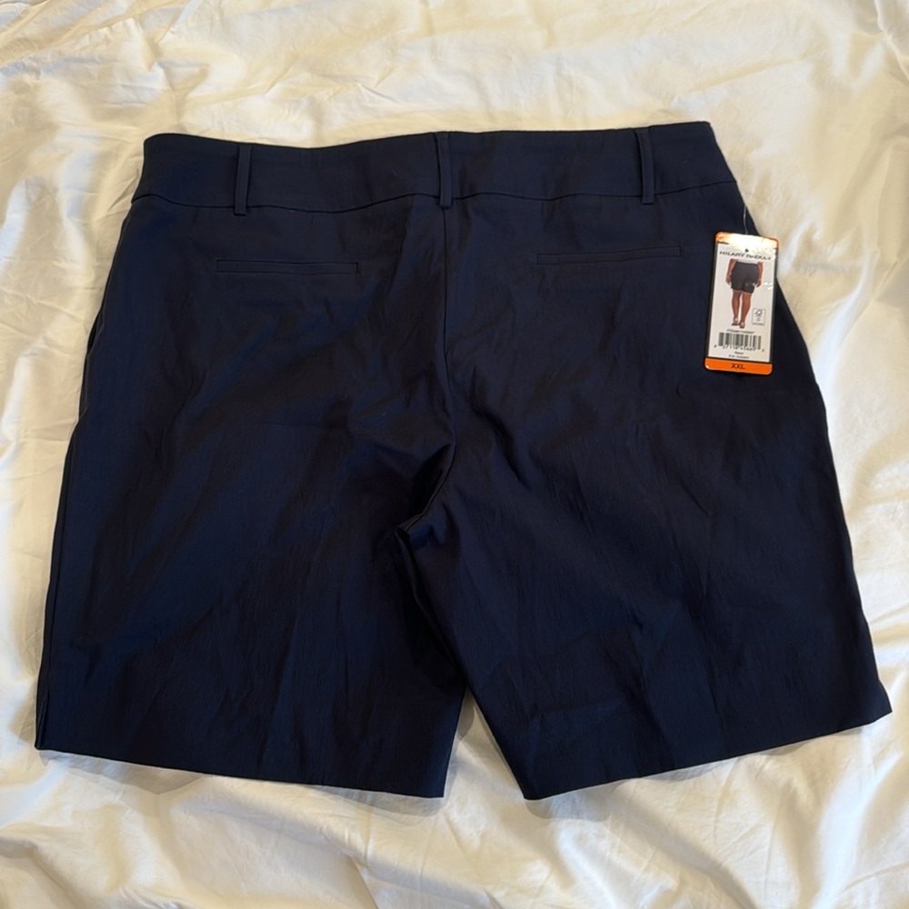 Hilary Radley Women's Mid-Rise Bermuda Shorts, Blue Size XL - Picture 7 of 7